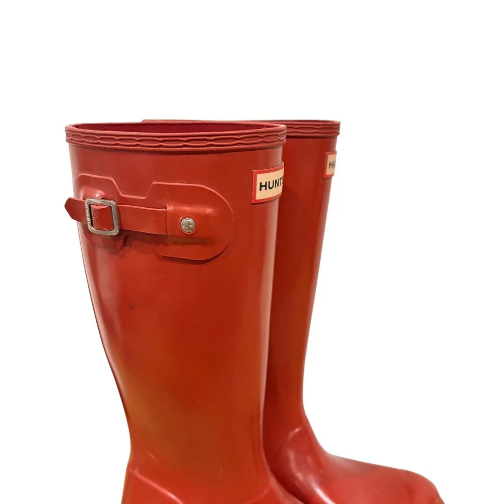 Hunter Original First Classic Red Rain Boots Waterproof Rubber Wellies 5G
